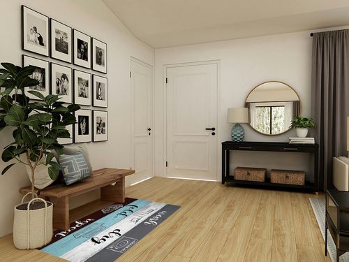 Indoor Area Rug, Laundry Room Non Slip Carpet Pad Bathroom Mat, Wash Dry Fold Repeat Splicing Colorful Wood Kitchen Runner Area Rug for Bedroom/Living Room/Kids Room 3'x5' in Transitional Minimalistic Entryway