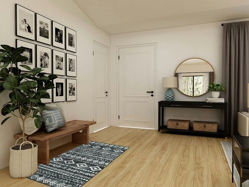 Lahome Farmhouse Moroccan Throw Rug, Washable 3x5 Bedroom Soft Non Slip Office Area Rug Low-Pile Laundry Room Mat, Rustic Tribal Stain Resistant Playroom Entryway Floor Carpet Decor in Transitional Minimalistic Entryway