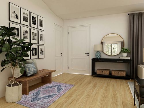 Lahome Oriental Living Room Rug - 3x5 Area Rugs for Bedroom Room Machine Washable Rugs Non-Slip Low-Pile Entryway Kitchen Rug Throw Lagre Rug Distressed Capet for Bathroom Office Laundry Dinning Room in Transitional Minimalistic Entryway