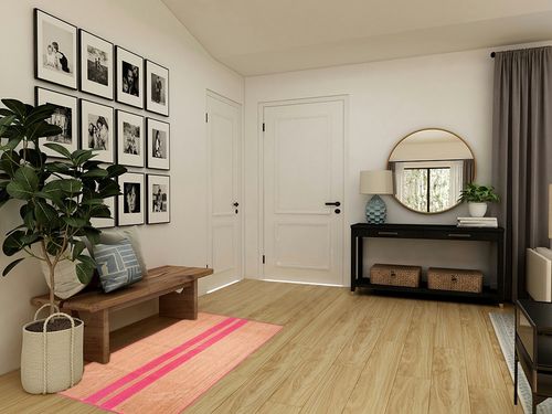 Chouhan Rugs Natural Jute Pink Lined Rug Bohemian Rug Decor Rug Handwoven Rug Custom Rug Decorative Rug in Transitional Minimalistic Entryway