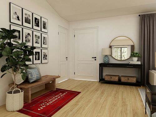 Area Rug, Merry Christmas Gingerbread Baking Co on Red Rustic Wooden Plank Area Rug, Living Room Rugs, Area Rugs for Bedroom Decor&Living Room Decor, Carpet 3x5ft Bedroom Rug, Rugs for Living Room in Transitional Minimalistic Entryway