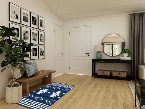 Safavieh Kilim Collection Accent Rug - 3' x 5', Navy & Ivory, Flat Weave Rustic Boho Tribal Design, Non-Shedding & Easy Care, Ideal for High Traffic Areas in Entryway, Living Room, Bedroom (KLM764N) in Transitional Minimalistic Entryway