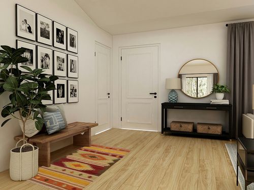 SAFAVIEH Kilim Collection Accent Rug - 3' x 5', Brown & Multi, Handmade Southwestern Tribal Wool, Ideal for High Traffic Areas in Entryway, Living Room, Bedroom (NVK176A) in Transitional Minimalistic Entryway