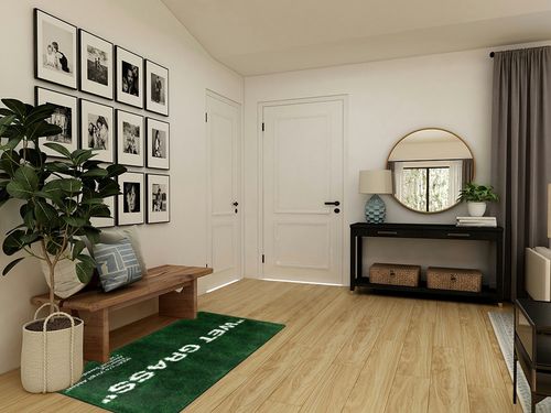 Keep Off Wet Grass Area Rugs Green Modern Large Carpet Neutral Non-Slip Floor Mat Easy Cleaning Rugs for Bedroom Livingroom Playroom Home Decor Mat 60X40inch in Transitional Minimalistic Entryway