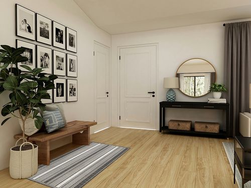JONATHAN Y SMB202B-3 Haynes Modern Double Stripe Indoor Outdoor Farmhouse Transitional Area Rug,High Traffic,Kitchen,Living Room,Backyard,Non Shedding,3 X 5,Black/Cream in Transitional Minimalistic Entryway