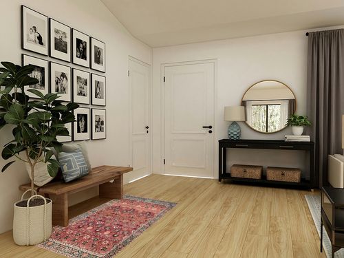 vivorug Washable Rug, Ultra Soft Area Rug 3x5, Non Slip Boho Rug Foldable, Stain Resistant Rugs for Living Room, Floral (Cherry Red/Spice, 3'x5') in Transitional Minimalistic Entryway