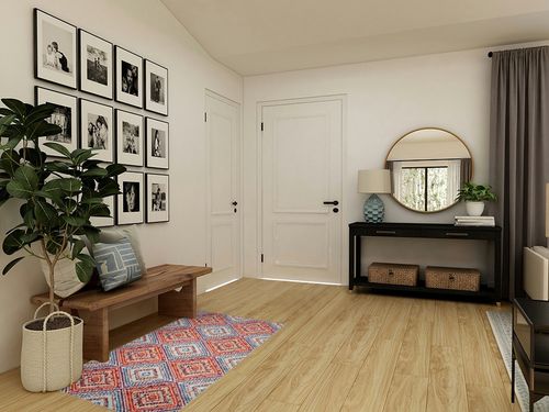 NEATIIP Washable Bohemian 3x5 Area Rug, Suitable for Bathroom for Bedroom Living Room Kitchen Outdoor The Boho Printed Area Rugs, Non-Slip Backing Washable Rug Red/Green in Transitional Minimalistic Entryway