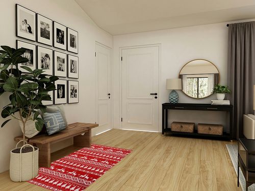 GAOMON Rugs for Living Room Christmas Room Decor Red Rug Washable Rugs Non Slip Carpet 3x5 Rug Bohemian Rug Floor Mat Low Pile Rugs for Bedroom Nursery Classroom Rugs 3'x5' Red 3 in Transitional Minimalistic Entryway