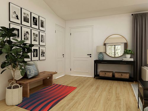 OKCELL 3' x 5' Red Abstract Texture Stripe Super Soft Area Rug for Kids Baby Nursery, Carpets for Entryway Laundry Living Room, Fuzzy Rugs for Nursery in Transitional Minimalistic Entryway