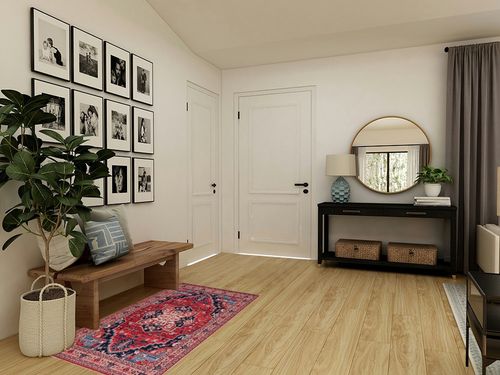 SAFAVIEH Serapi Collection Area Rug - 3'3" x 5', Red & Beige, Machine Washable & Slip Resistant, Boho Chic Design, Ideal for High Traffic Areas in Living Room, Bedroom, Dining (SEP557Q-3) in Transitional Minimalistic Entryway