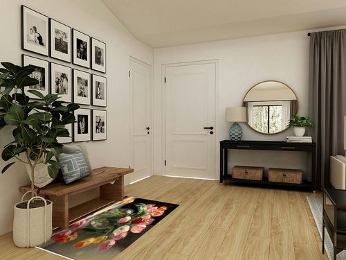 Rectangular Area Rug for Living Room, Bedroom, Spring Floral Non-Slip Residential Carpet, Kitchen Rugs, Watercolor Pink Yellow Oil Painting Flower Floor Mat with Rubber Backing 2'7" x 5' in Transitional Minimalistic Entryway