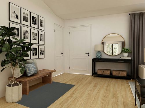 Garland Rug Town Square 3-Feet by 5-Feet Area Rug Cinder Gray in Transitional Minimalistic Entryway