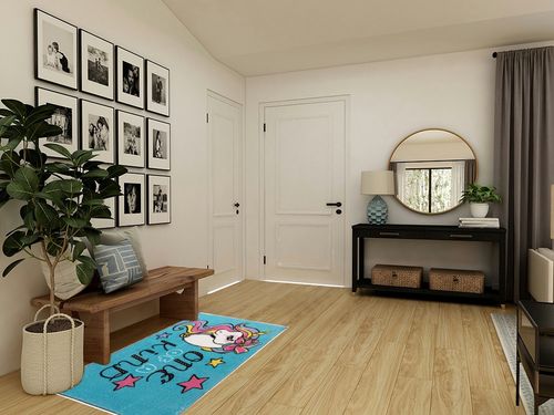 Gertmenian Nick Jr. JoJo Siwa Area Rug, Girls Home Decor Suitable for Classroom, Nursery, Bedroom, or Play Area, Ideal for Kids and Young Children 40x54in Blue/Teal, One of a Kind Unicorn 19839 in Transitional Minimalistic Entryway