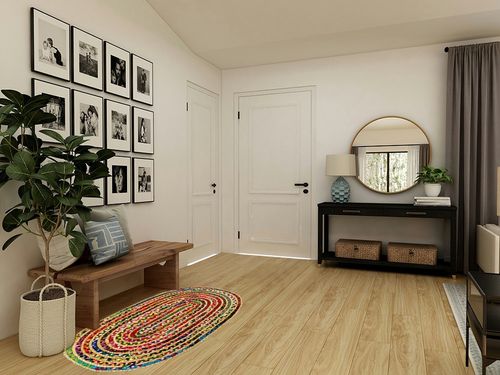 COTTON CRAFT Jute Chindi Braid Rag Rug - Boho Farmhouse Rustic Area Accent Throw Rug - Handwoven Reversible Natural Recycled Cotton- Living Room Den Study Home Décor Gift - 3' x 5' Oval - Multi Color in Transitional Minimalistic Entryway