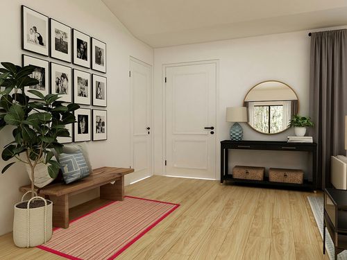 SAFAVIEH Natural Fiber Collection Accent Rug - 3' x 5', Brown & Red, Border Stripe Sisal Design, Easy Care, Ideal for High Traffic Areas in Entryway, Living Room, Bedroom (NF132B) in Transitional Minimalistic Entryway