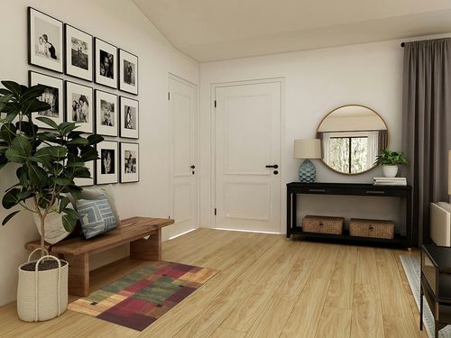 Mohawk Home New Wave Alliance Geometric Accent Area Rug in Transitional Minimalistic Entryway