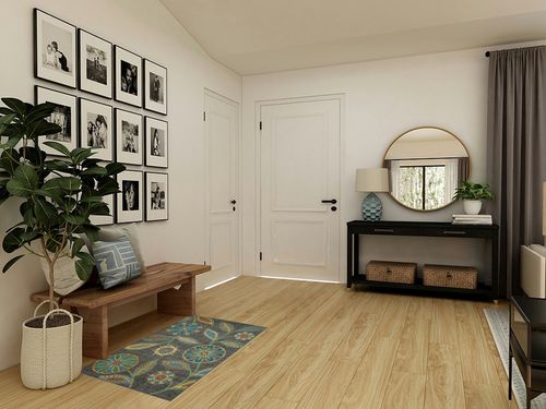 Multi Transitional Stain Resistant, Non Slip, Fade Resistant, Washable Kitchen Throw Rug in Transitional Minimalistic Entryway