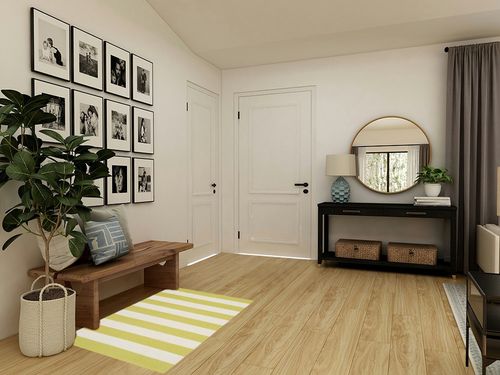 Beachcrest Home Brookvale Hand-Woven Cotton Green/Ivory Area Rug Rug Size ... in Transitional Minimalistic Entryway