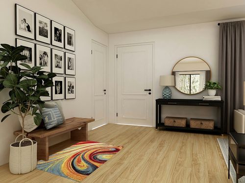 Home Dynamix Adja Modern Area Rug, Splash (3'3" x 4'3") in Transitional Minimalistic Entryway