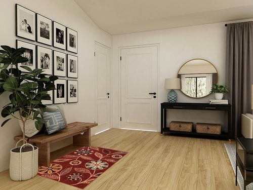 Maples Rugs Reggie Floral Kitchen Rugs Non Skid Accent Area Carpet [Made in USA], 2'6 x 3'10, Merlot in Transitional Minimalistic Entryway