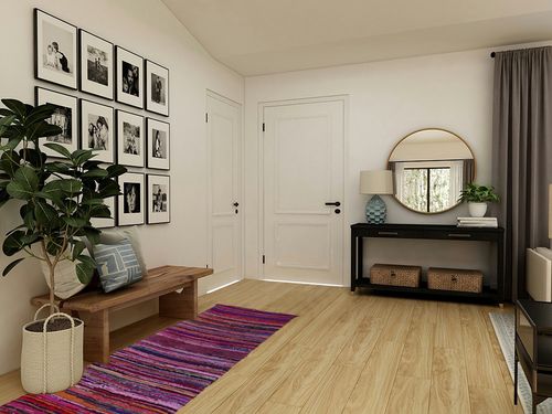 Treen Art Cotton Multi-Pink Area Rug for Living Room 6.5 x 3 Ft or 78" L x 36" W Indian Handmade Ottoman Clearance Chindi Rugs with Tassels in Transitional Minimalistic Entryway