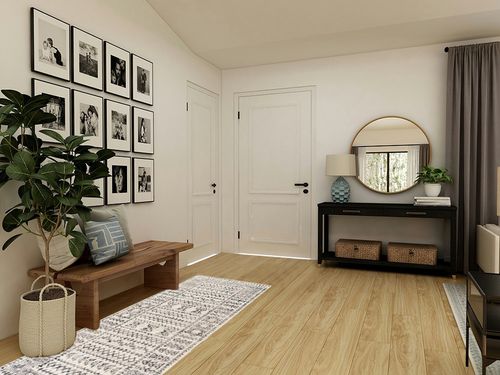 Greig Bohemian Moroccan Farmhouse Hallway Entryway Kitchen Runner Rug - Neutral Boho Long Carpet - Bordered - Off White, Black, Grey, Beige - 2'7" x 7'3" in Transitional Minimalistic Entryway