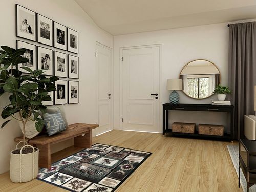 Carpet King Cabin Style Area Rug Rustic Western Country Bear Elk Deer Bear Wildlife Lodge Native Design 386 (3 Feet 10 Inch X 5 Feet 2 Inch) in Transitional Minimalistic Entryway