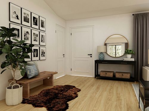 2x4 Faux Fur Sheepskin Accent Rug/Bear Skin/Area Throw/Carpet/Pelt Rug/New in Transitional Minimalistic Entryway