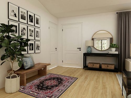 Home Dynamix Premium Sakarya Traditional Medallion Border Area Rug, Black, 3'7"x5'2" Rectangle in Transitional Minimalistic Entryway