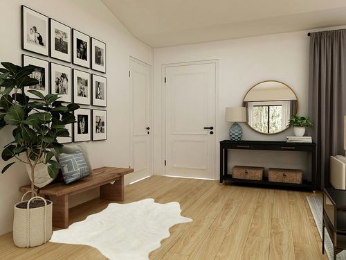 Luxe Faux Cowhide Rug for Rustic and Western Decor | Low Pile Faux Fur Rug with Off White Cow Print | Cruelty-Free Fade Resistant Living Room Rugs | 4-1/4 x 5 ft in Transitional Minimalistic Entryway