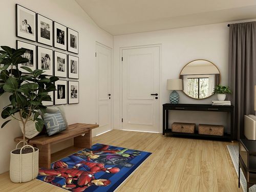 Jay Franco Marvel Avengers Odd Squad Kids Room Rug - Large Area Rug Measures 4 x 5 Feet - Featuring Spiderman, Iron Man, Black Panther, Gamora, & Groot in Transitional Minimalistic Entryway