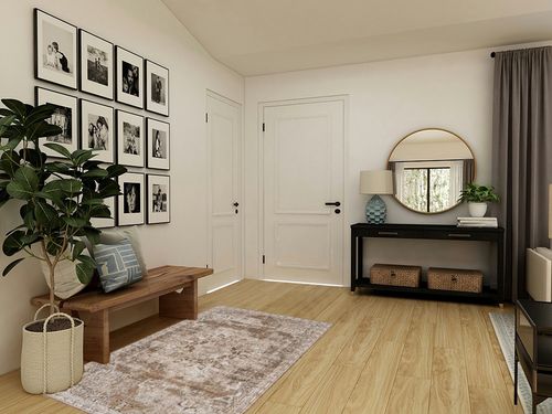 Cara Border Kakhi Area Rug Sand & Stable Rug Size: Rectangle 4' x 6' in Transitional Minimalistic Entryway