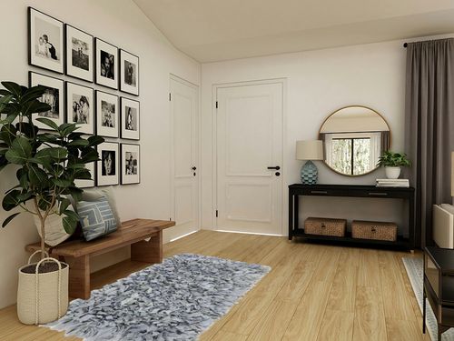 Oregon Handmade Tufted Light Gray Area Rug Gracie Oaks Rug Size: Rectangle 4' x 6' in Transitional Minimalistic Entryway