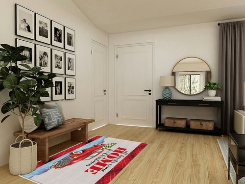 Area Rug, Xmas Truck with Xmas Tree Christmas Rug, 2x3 Feet Rugs for Living Room Bedroom Kids Room Kids Room Nursery Classroom, Non-Slip Comrft Carpet Washable Rug in Transitional Minimalistic Entryway