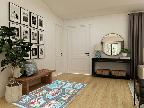 Playroom Rug Play Carpet 4’ x 6’, Blue Large Educational Children’s Play Mat, Learning & Have Fun Safely Non-Slip Washable Road Traffic Floor Area Carpet, Great for Kids Room Bedroom in Transitional Minimalistic Entryway