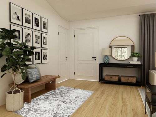 nuLOOM Meaghan Contemporary Abstract Area Rug, 4x6, Grey in Transitional Minimalistic Entryway