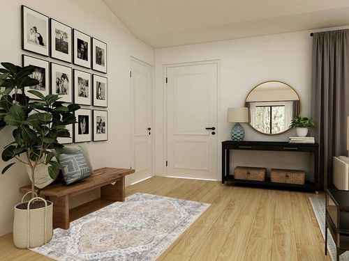 befbee 4x6 Rugs for Living Room Bedroom,Non-Slip Washable Rug,Stain Resistant Lightweight Area Rugs for Dining Room,Ultra-Thin Indoor Floor Carpet (Pink/Gray, 4'x6') in Transitional Minimalistic Entryway