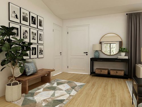 Abani Savoy Collection Area Rug - Green and Cream Geometric Design - 4'x6' - Easy to Clean - Durable for Kids and Pets - Non-Shedding - Medium Pile - Soft Feel - for Living Room, Bedroom, and Office in Transitional Minimalistic Entryway