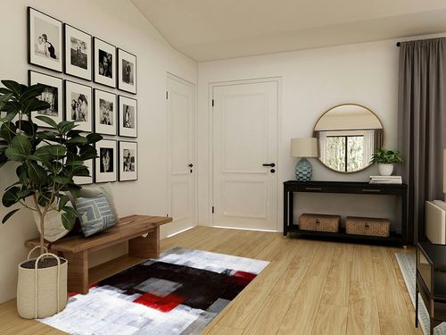 CALLNA Black Gray Red Geometric Graffiti Art Area Rug, Abstract Vintage Hand Drawn Oil Painting Art Indoor Non-Slip Kids Rugs, for Room Sofa Living Room Mat Bedroom Home Decor Floor Mats-4' x 6' in Transitional Minimalistic Entryway