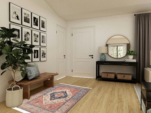 nuLOOM Diandra Persian Medallion Tasseled Area Rug, 4x6, Multi in Transitional Minimalistic Entryway