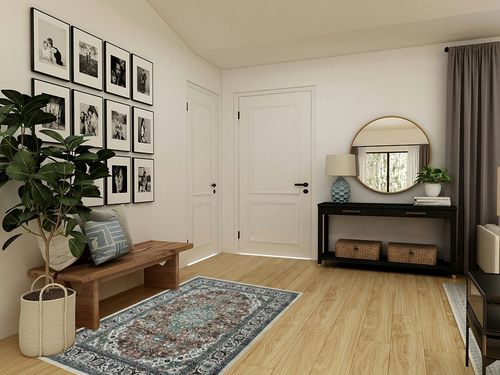 RUGSREAL 4x6 Area Rug Vintage Medallion Area Rug Floral Print Area Rug Stain & Water Resistant Washable Rug Non-Shedding Indoor Floor Cover for Living Room Bedroom Decor, Green, 4x6 Feet in Transitional Minimalistic Entryway