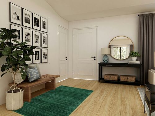 SAFAVIEH Vision Collection Accent Rug - 4' x 6', Dark Green, Modern Ombre Tonal Chic Design, Non-Shedding & Easy Care, Ideal for High Traffic Areas in Entryway, Living Room, Bedroom (VSN606Y) in Transitional Minimalistic Entryway