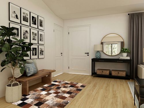 FOTA 100% Genuine Leather Cowhide Patchwork Area Rug Cow Skin Soft Hair Suede Carpet Throw Real Natural Pattern Cowhides Rustic Barn House Decor Western Southern Unique Boho (Zebra 6' x 4') in Transitional Minimalistic Entryway