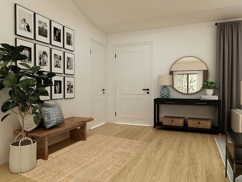 nuLOOM Ashli Solid Farmhouse Jute Area Rug, 4x6, Natural in Transitional Minimalistic Entryway