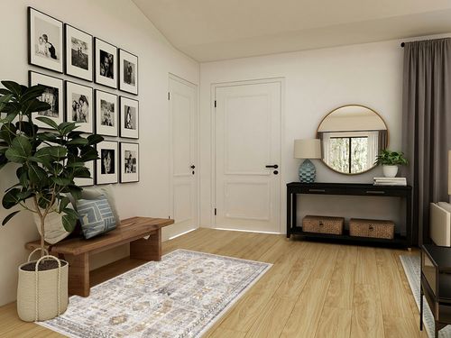 befbee 4x6 Rugs for Living Room Bedroom,Non-Slip Washable Rug,Stain Resistant Lightweight Area Rugs for Dining Room,Ultra-Thin Indoor Floor Carpet (Brown/Gold, 4'x6') in Transitional Minimalistic Entryway