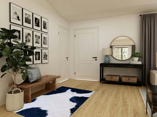 Safavieh Faux Hide Collection Accent Rug - 4' x 6', Ivory & Dark Blue, Non-Shedding & Easy Care, Machine Washable Ideal for High Traffic Areas in Entryway, Living Room, Bedroom (FAH548A) in Transitional Minimalistic Entryway