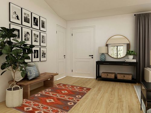 Safavieh Kilim Collection Accent Rug - 4' x 6', Brown & Dark Grey, Handmade Tribal Southwestern Boho Rustic Wool, Ideal for High Traffic Areas in Entryway, Living Room, Bedroom (KLM331T) in Transitional Minimalistic Entryway