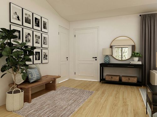 SAFAVIEH Courtyard Collection Accent Rug - 4' x 5'7", Natural & Black, Non-Shedding & Easy Care, Indoor/Outdoor & Washable-Ideal for Patio, Backyard, Mudroom (CY8521-37312) in Transitional Minimalistic Entryway