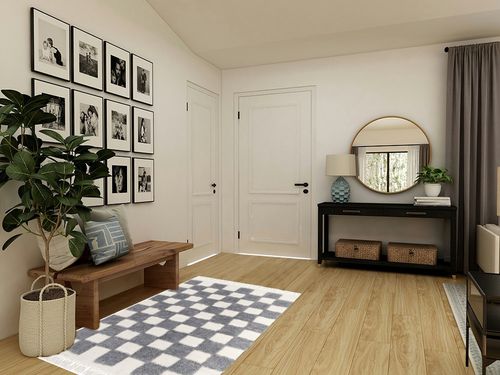 Lahome Checkered Boho Rugs for Living Room, 4x6 Bedroom Rug Washable Grey Entryway Office Throw Rug with Tassels, Farmhouse Tufted Dining Mat Cotton Floor Carpet for Nursery Dorm Gifts in Transitional Minimalistic Entryway