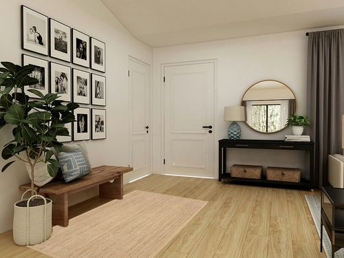 NuLOOM Elijah Farmhouse Seagrass Area Rug, 4' x 6', Beige in Transitional Minimalistic Entryway